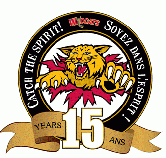 moncton wildcats 2011 anniversary logo iron on heat transfer